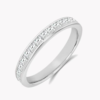 French Cut Diamond Eternity Ring 1.70ct in Platinum