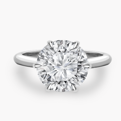 Classic Six-Claw 3.71ct Brilliant Cut Diamond Ring