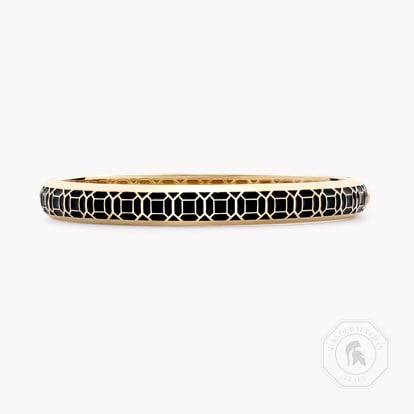 Revival Enamel Bangle in 18ct Yellow Gold