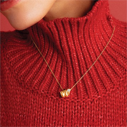 Eclipse 0.29ct Double Row Diamond Spring Pendant