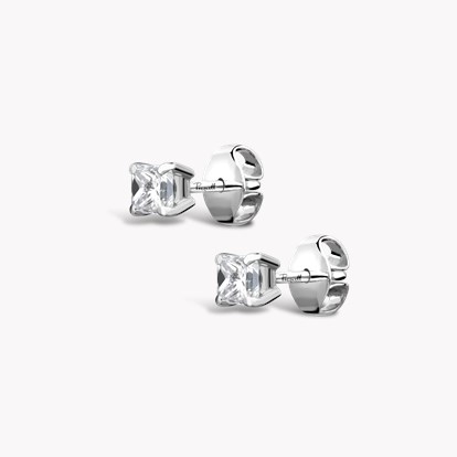 Princess Cut Diamond Stud Earrings