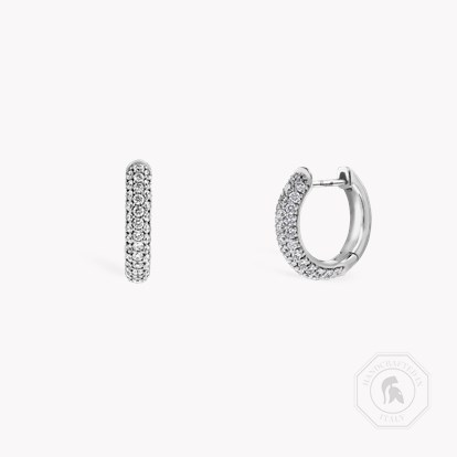 Diamond Hoop Earrings 0.74ct in 18ct White Gold