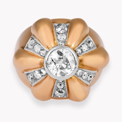 Old Mine Cut Diamond Ring