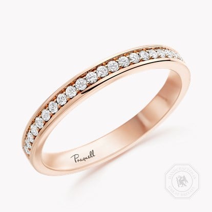 Brilliant Cut Diamond Half Eternity Ring