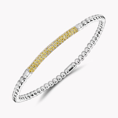 Bohemia 0.56ct Yellow Sapphire Expandable Bangle