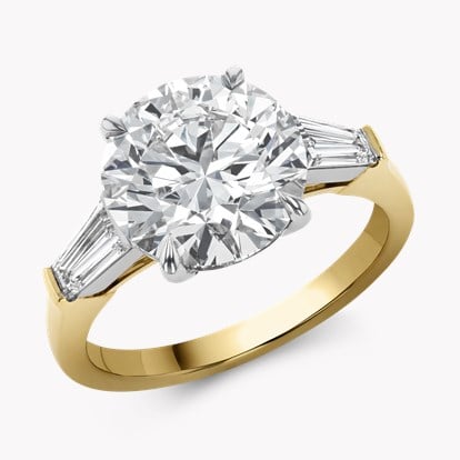 Regency 4.07ct Diamond Solitaire Ring in 18ct Yellow Gold
