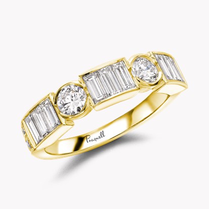 Antrobus Diamond Half Eternity Ring 1.45ct in 18ct Yellow Gold