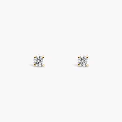 Diamond Stud Earrings 0.20ct in Yellow Gold