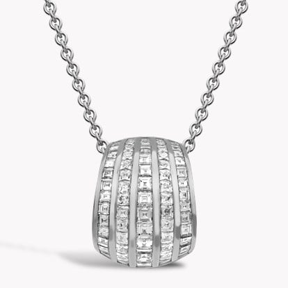 Manhattan Five Row Diamond Pendant 1.37ct in 18ct White Gold