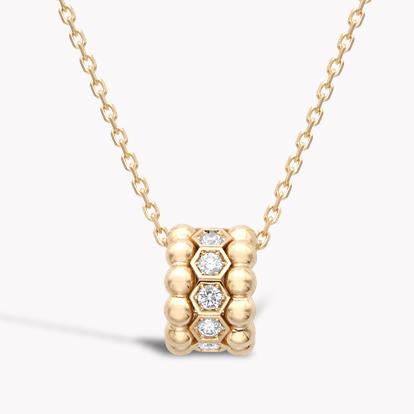 Bohemia Hexagonal Three Row Diamond Pendant 0.44ct in 18ct Rose Gold