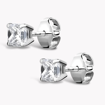 Princess Cut Diamond Stud Earrings