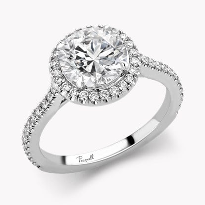 Celestial 2.01ct Brilliant Cut Diamond Cluster Ring in Platinum