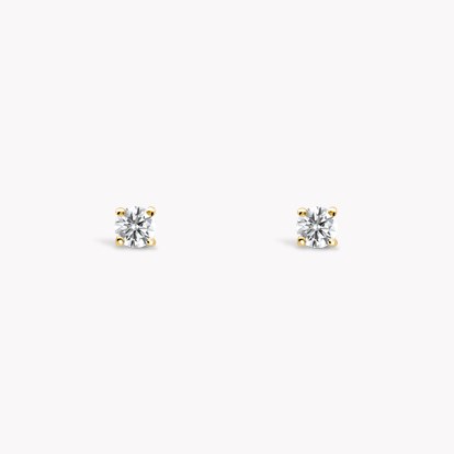 Diamond Stud Earrings 0.20ct in 18ct Yellow Gold