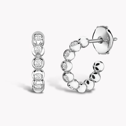 Bohemia Diamond Hoop Earrings 0.27ct in 18ct White Gold