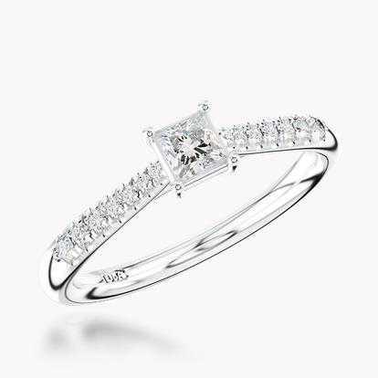 0.53ct Diamond Solitaire Ring - 2.4mm Width Platinum Celestial Setting