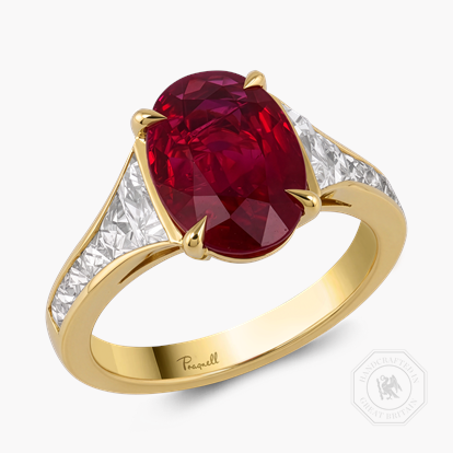 Masterpiece Pragnell Setting 4.068ct Ruby and Diamond Ring