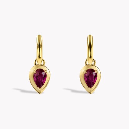 Skimming Stone 1.72ct Pink Sapphire Drop Earrings