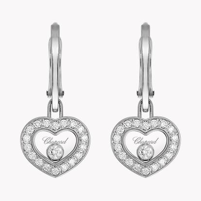 Chopard Happy Diamonds Heart Shaped Drop Earrings