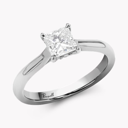 Gaia 0.76ct Princess Cut Diamond Ring in Platinum