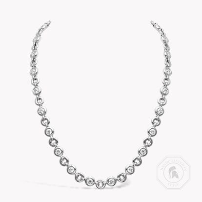 RockChain Botswana Diamond Necklace 6.01ct in 18ct White Gold