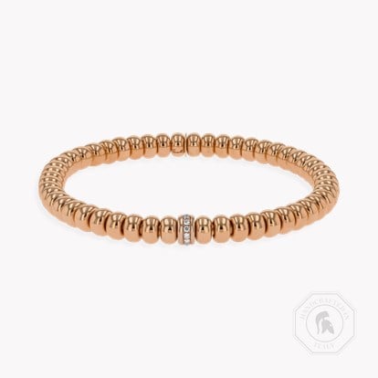 Bohemia 0.14ct Large Expandable Diamond Bracelet in 18ct Rose Gold