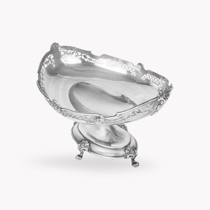 Silver George V Decorative Fruit Bowl