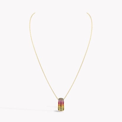 Manhattan Three Row Sapphire Pendant