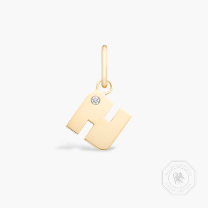 Letter N Diamond Pendant Charm