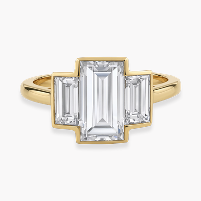 Kingdom 3.05ct Natural Diamond Three Stone Ring