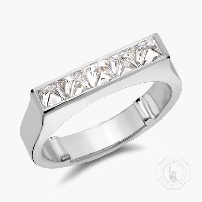RockChic Flat-Topped 0.86ct Diamond Classic Ring