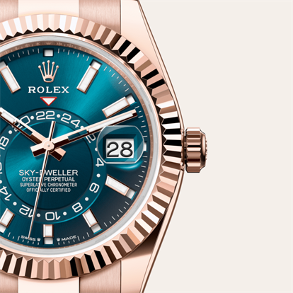 Sky-Dweller, Oyster, 42 mm, Everose gold watch