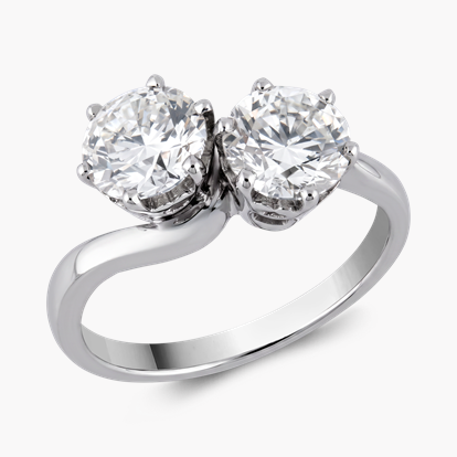 Brilliant Cut 1.95ct Diamond Toi et Moi Ring
