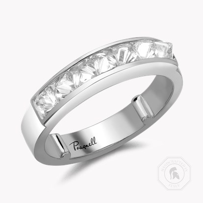 RockChic Domed Diamond Ring 1.10ct in 18ct White Gold