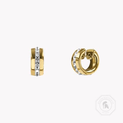 RockChic Diamond Hoop Earrings 1.40ct in 18ct Yellow Gold