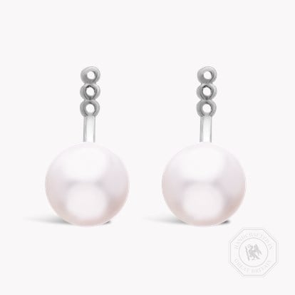 Celia Akoya Pearl Set in 18ct White Gold
