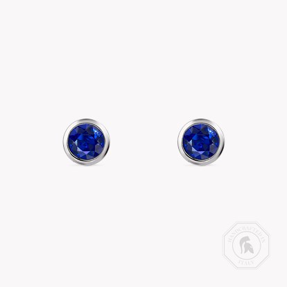 Sundance Sapphire Stud Earrings 0.56ct in 18ct White Gold