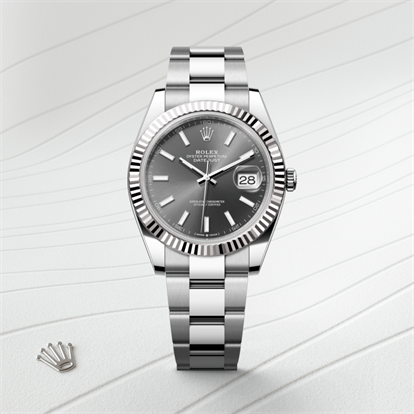 Datejust 41, Oyster, 41 mm, Oystersteel and white gold watch