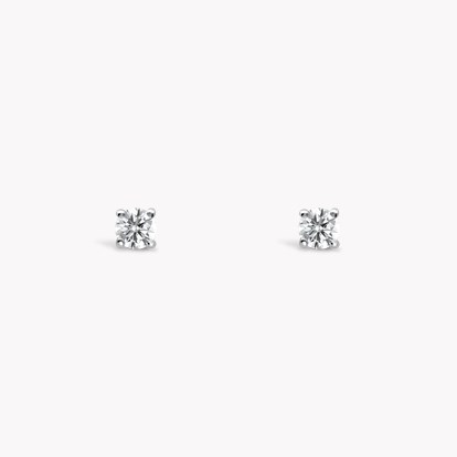 Diamond Stud Earrings 0.20ct in 18ct White Gold