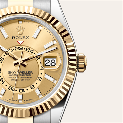 Sky-Dweller, Oyster, 42 mm, Oystersteel and yellow gold watch