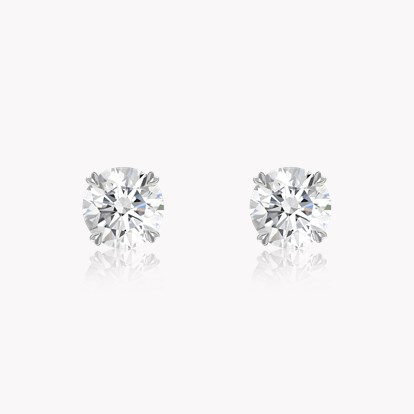 Windsor Diamond Stud Earrings 2.08ct in 18ct White Gold