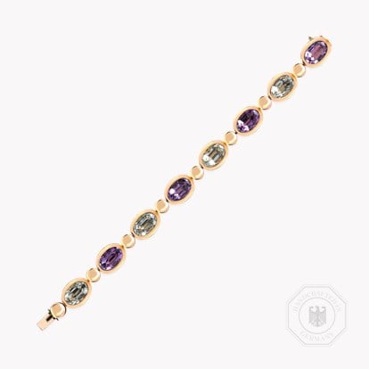 Amethyst Bracelet 22.84ct in 18ct Rose Gold