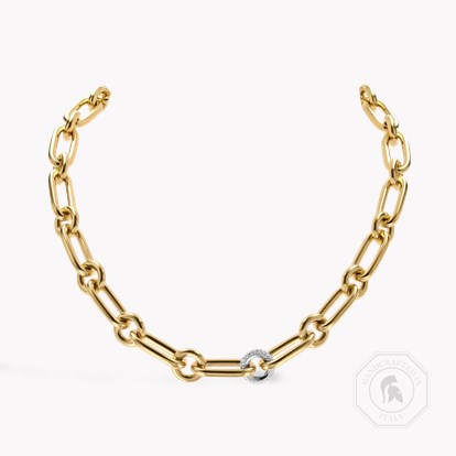 Havana 0.78ct Diamond Necklace in 18ct Yellow & White Gold
