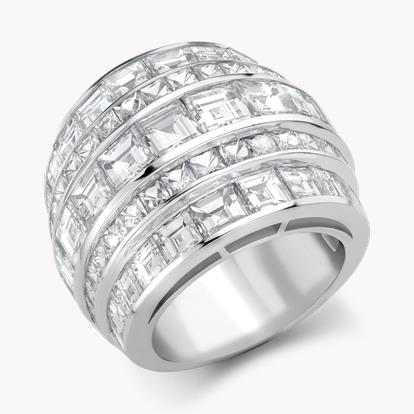 Manhattan Large Diamond Ring 12.88ct in Platinum