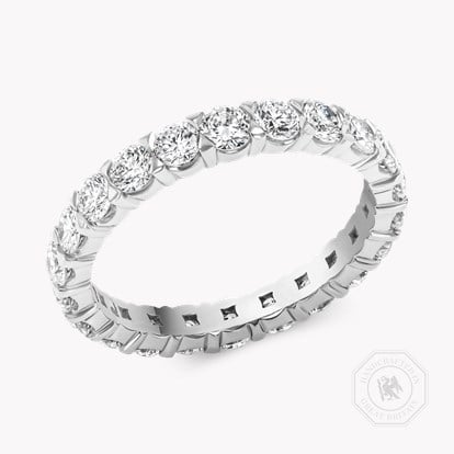 Brilliant Cut 2.08ct Diamond Full Eternity Ring in Platinum