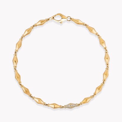 Cleopatra 0.188ct Diamond Gold Link Mini Bracelet