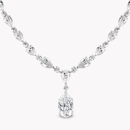 Masterpiece Pear Shaped 8.04ct Type IIA Diamond Pendant