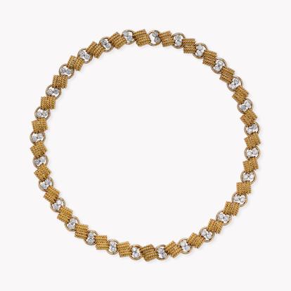 1960s Van Cleef & Arpels Diamond Necklet in 18ct Yellow Gold