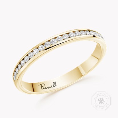 Brilliant Cut Diamond Half Eternity Ring
