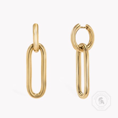 Havana Drop Earrings 18ct Yellow Gold