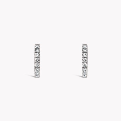 Brilliant Cut Diamond Hoop Earrings